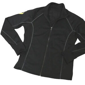 Hylete medium track jacket & track pants set, jogging suit black.